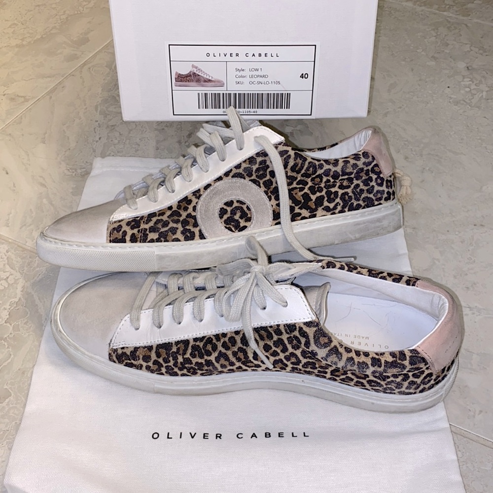 Oliver Cabell leopard print sneakers